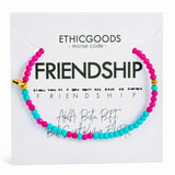 3mm Morse Code Bracelet | FRIENDSHIP