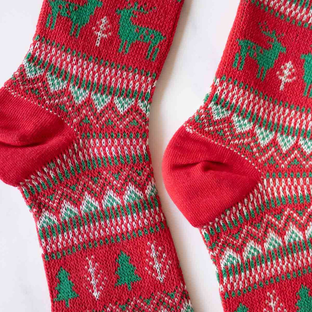 Holiday Deer Casual Socks