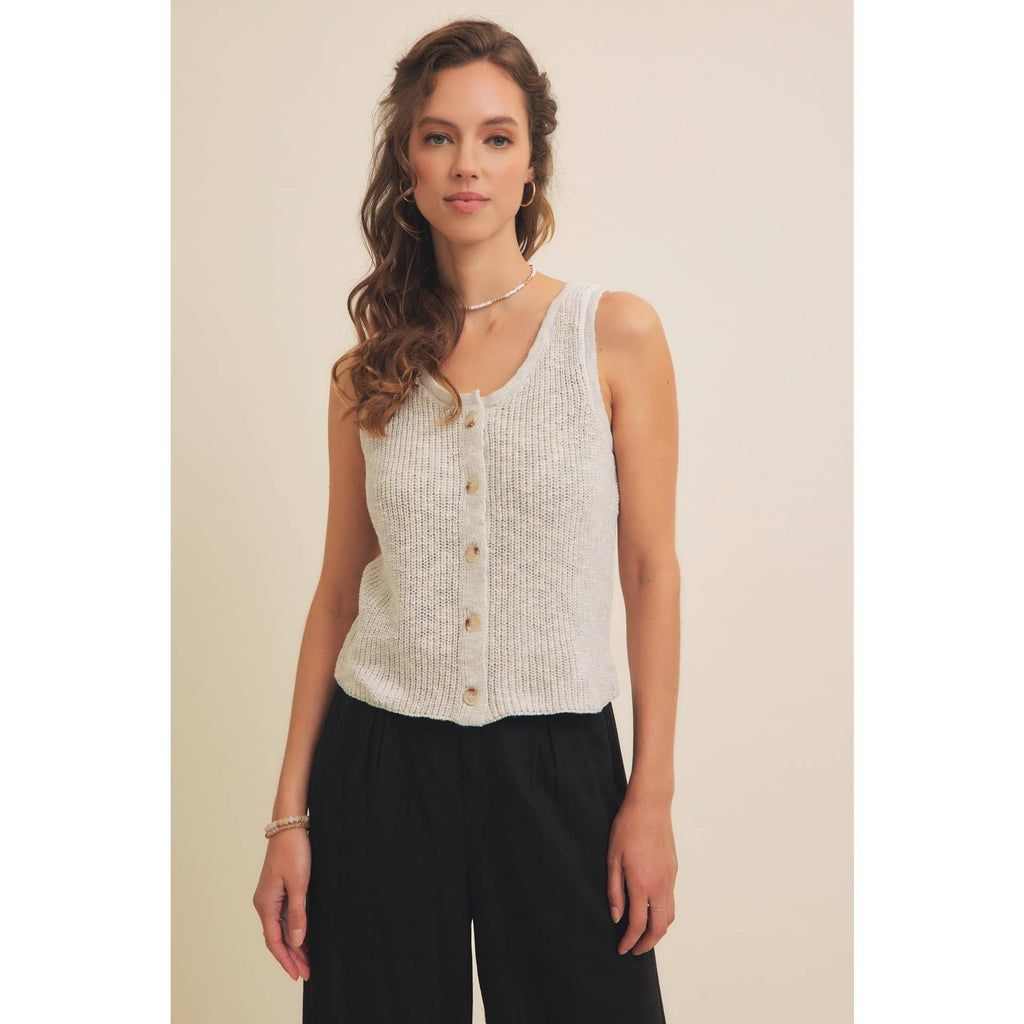 Rib Sweater Tank Top