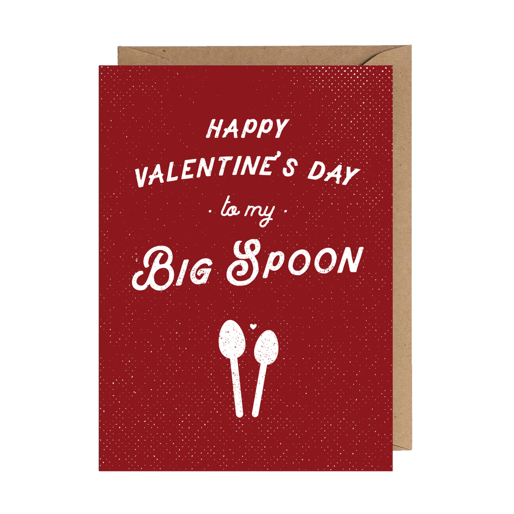 Happy Valentine's Day Big Spoon Greeting Card