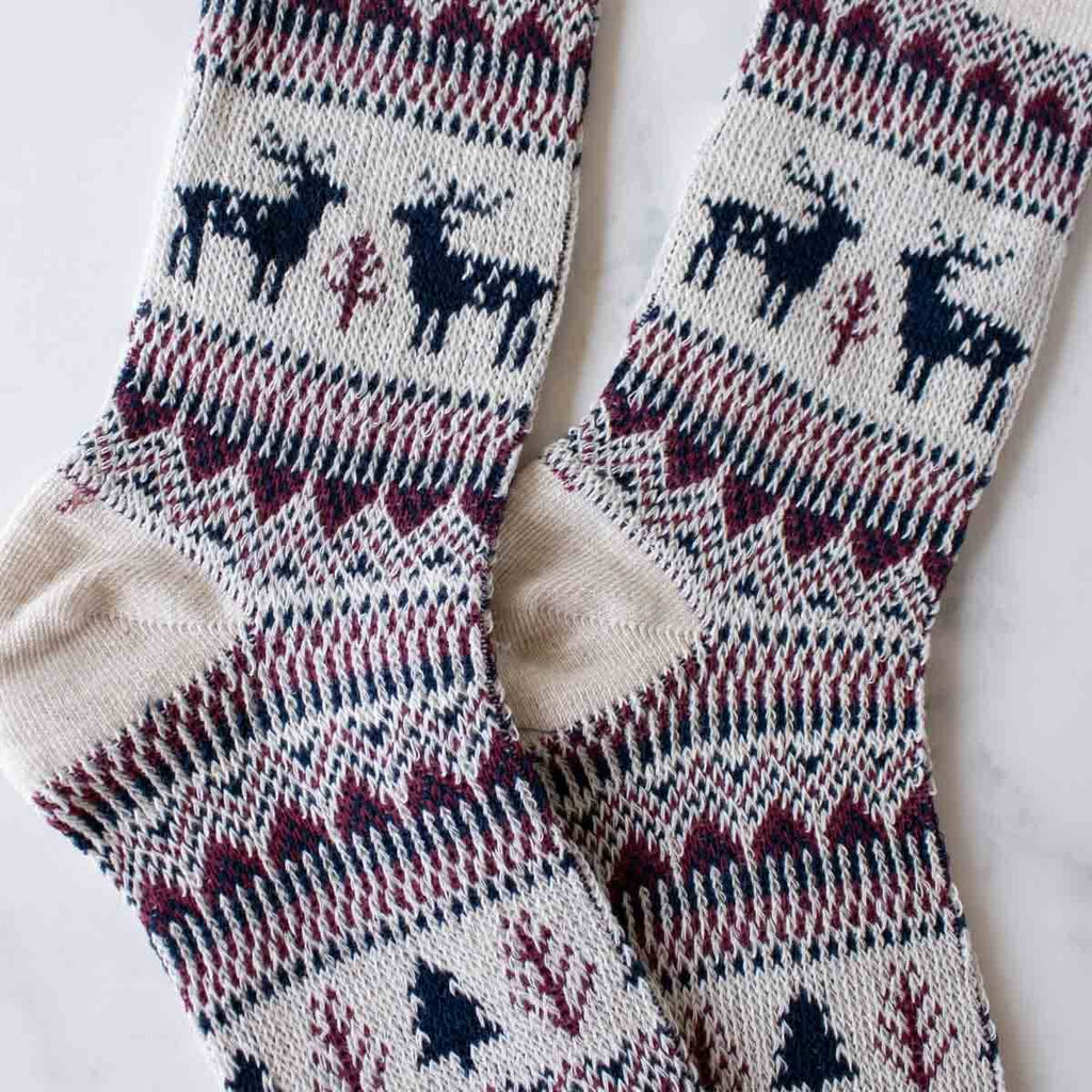 Holiday Deer Casual Socks