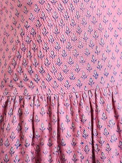 Lorelei Tiered Dress - Purple Buds