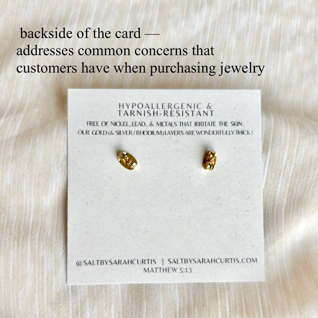 WHITE SHELL HEART STUDS | 18k gold | valentine's earrings