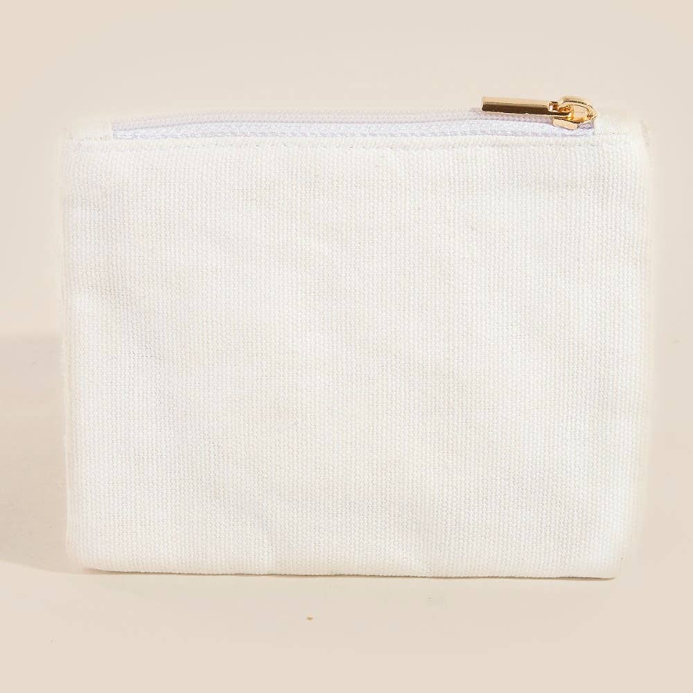 Seed Beaded Butterfly Coin Purse