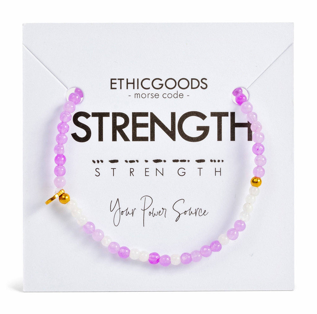 3mm Morse Code Bracelet | STRENGTH