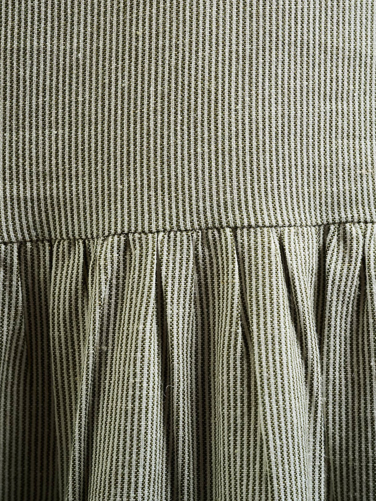 Lorelei Tiered Dress - Olive Stripe
