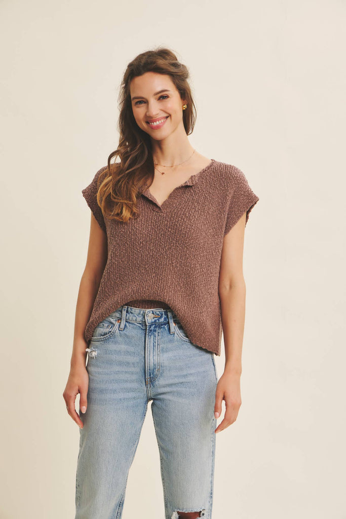 Slub Sweater Vest