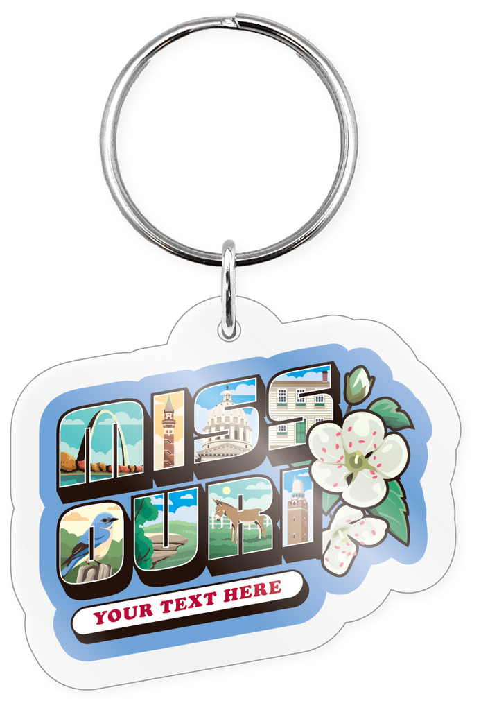 Keychain - Misssouri Block Letters