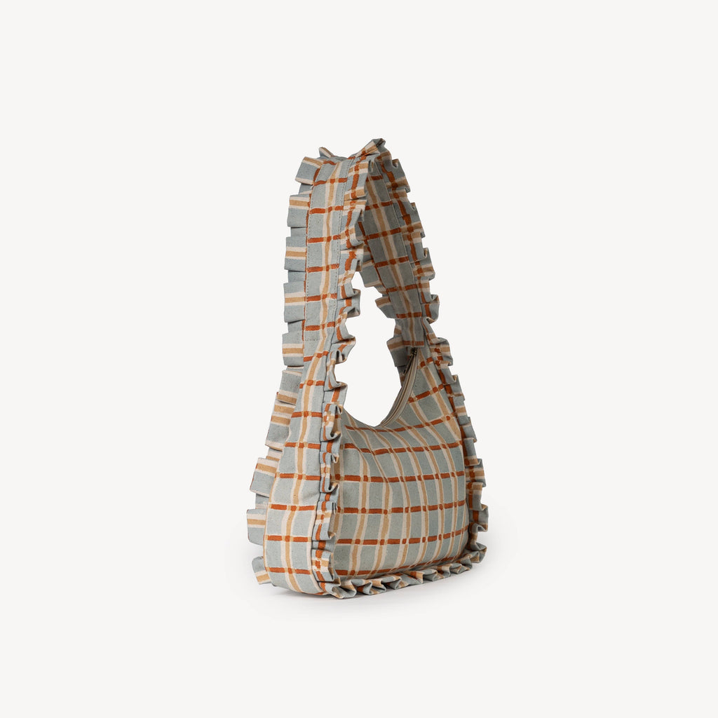 Momo Shoulder Bag - Powder Plaid