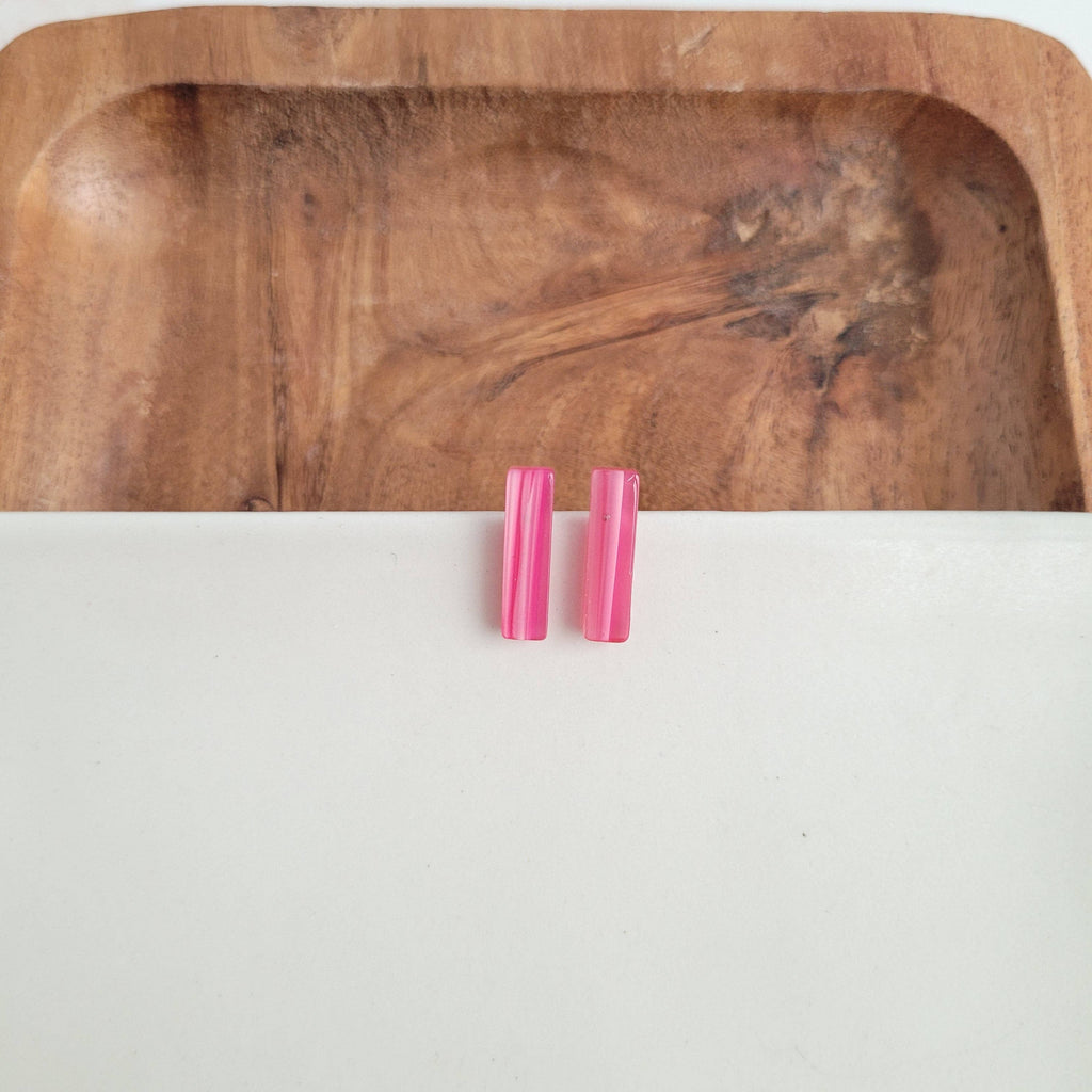 Bella Bar Studs - Rose Pink Bella Bar Studs - Rose Pink