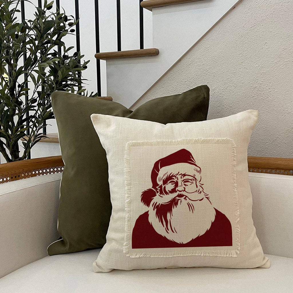 Santa / Natural Pillow Cover