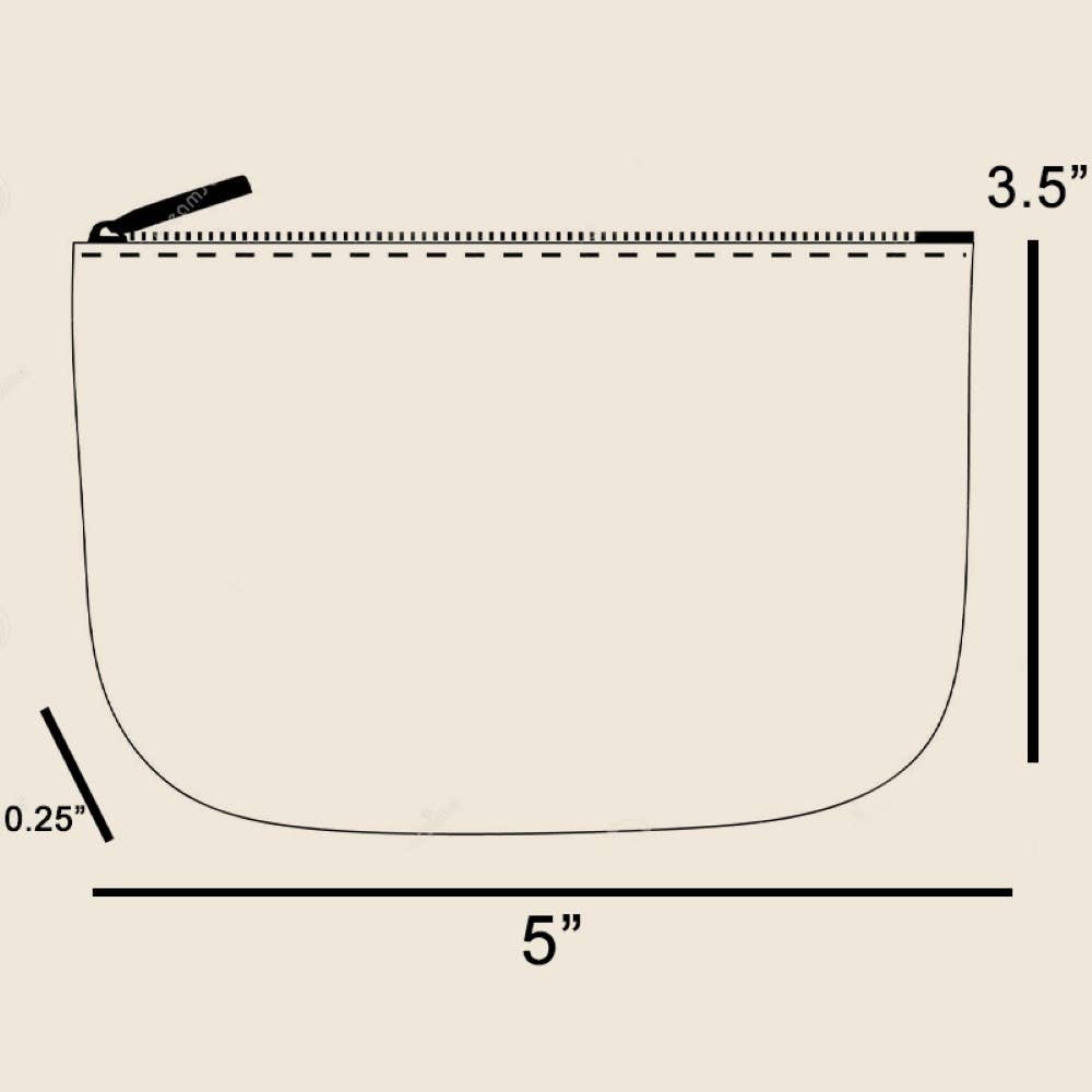 Smiley Flowers And Wavy Stripes Seed Beaded Coin Purse