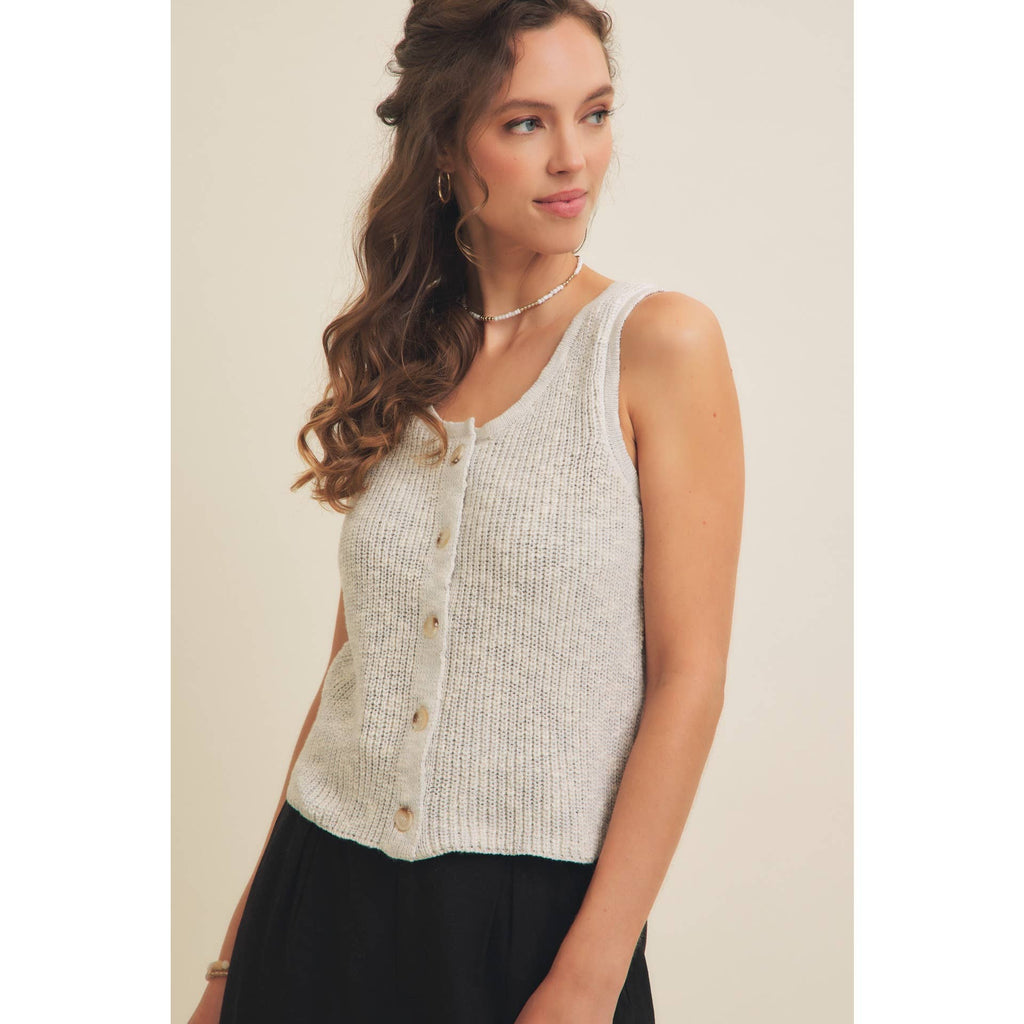 Rib Sweater Tank Top