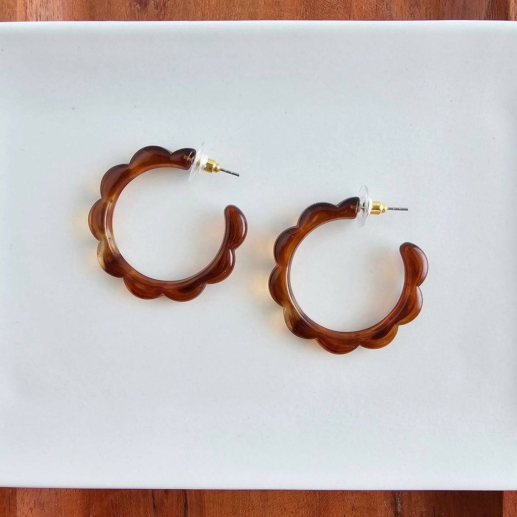 Scarlett Hoops - Amber