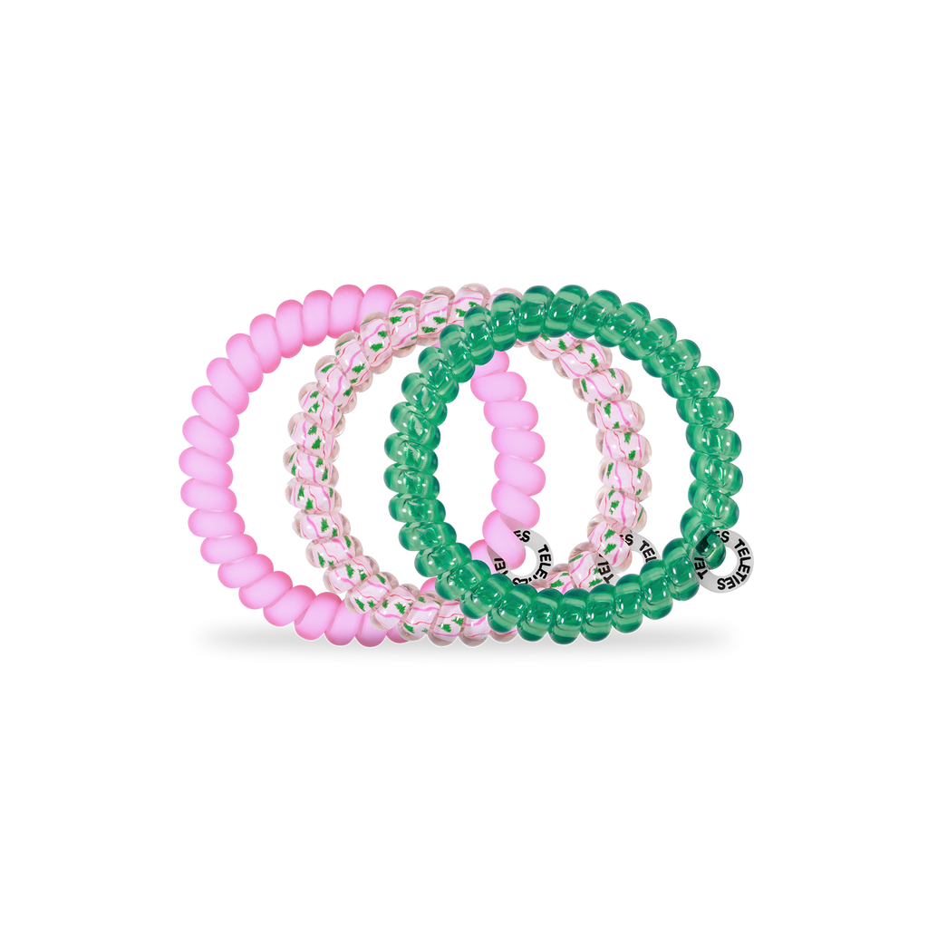 Spiral Hair Coils | Small | Merry Pinkmas Hair Ties