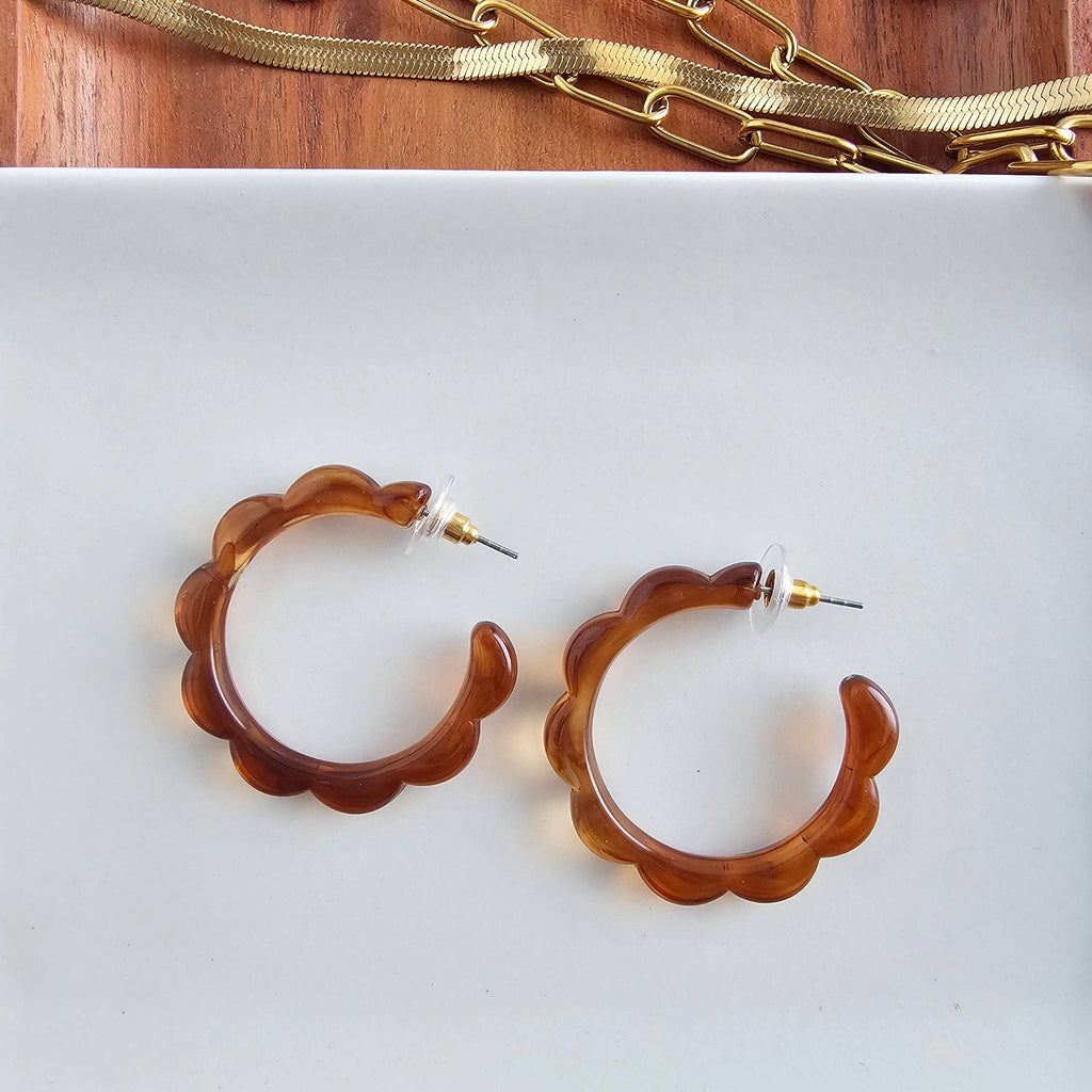 Scarlett Hoops - Amber