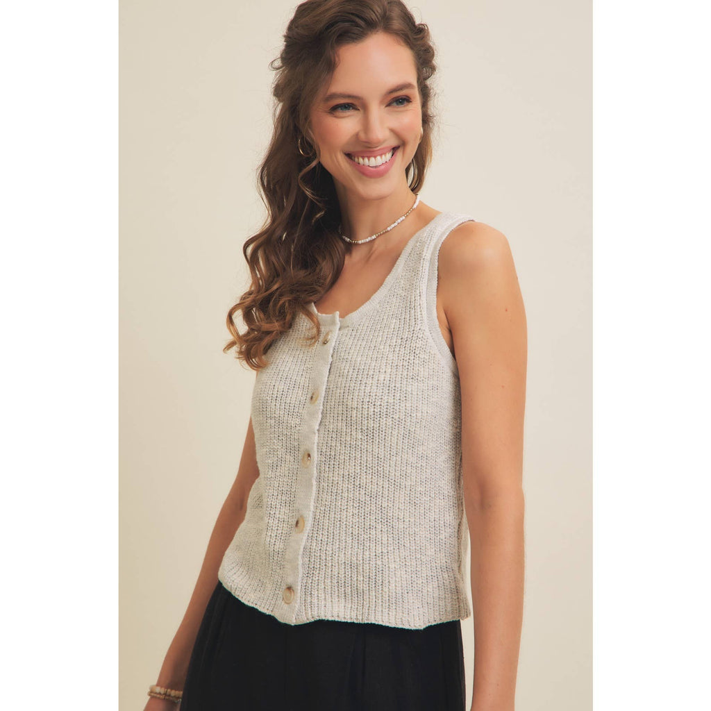 Rib Sweater Tank Top