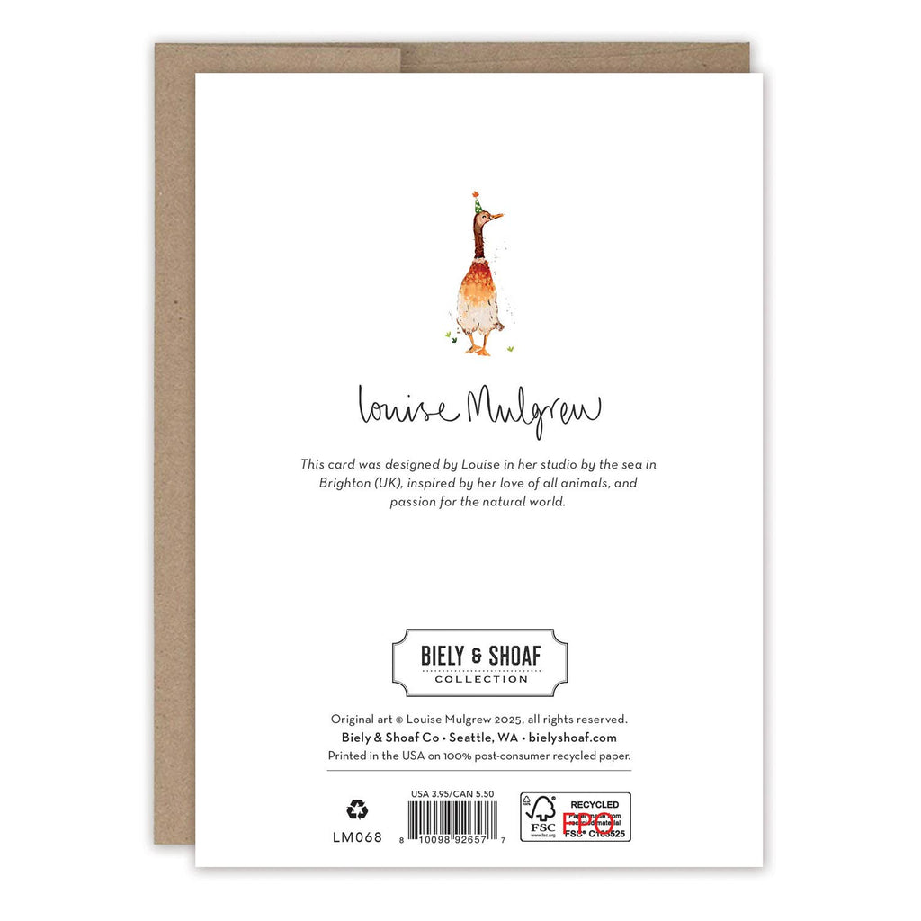 Ducks Quacking Day Birthday Card