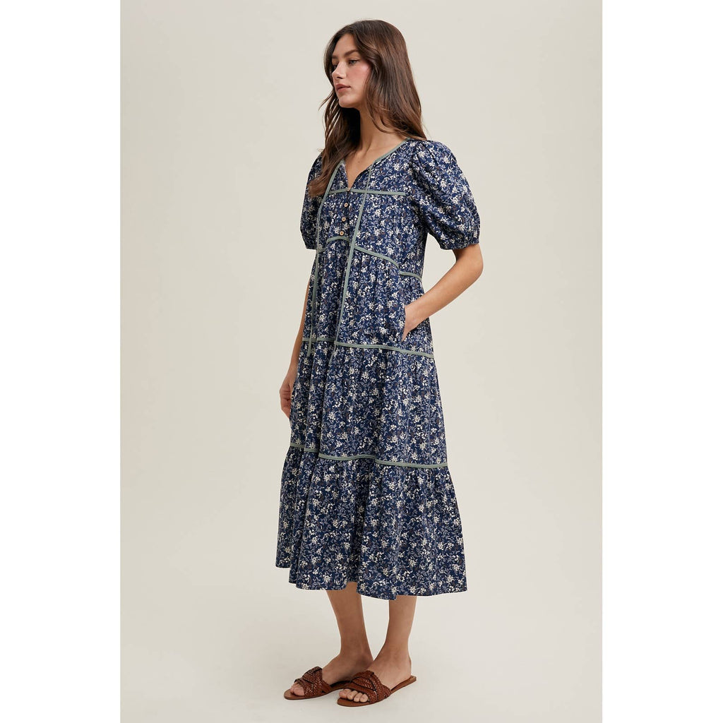 Becky Floral Midi Dress