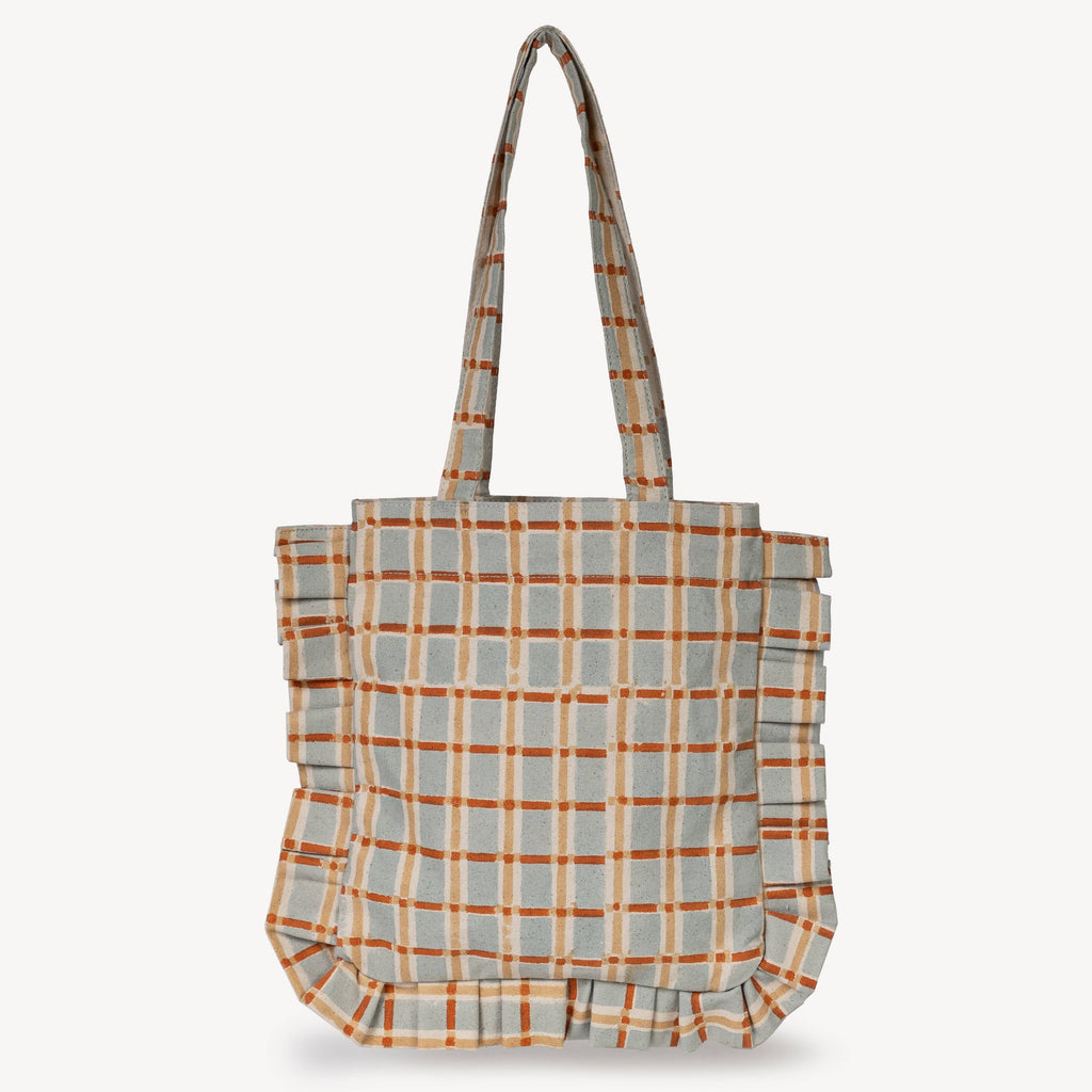 Momo Tote - Powder Plaid