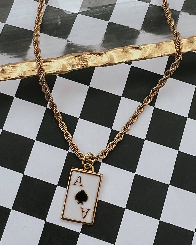 Ace of Spades Necklace