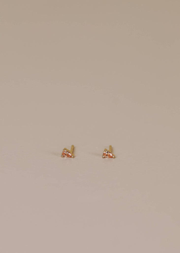 Teardrop - Champagne CZ - Earrings