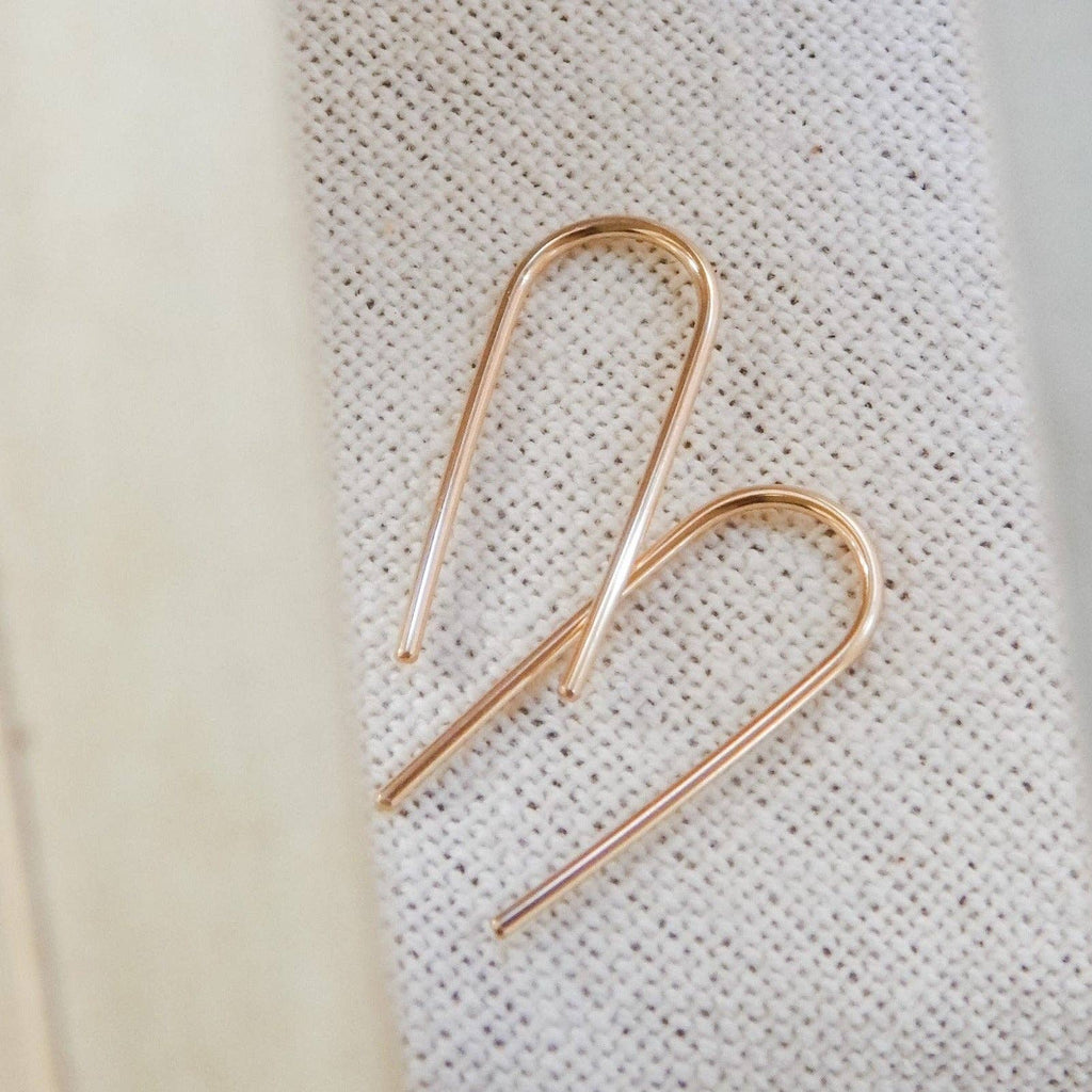 Open Arc Earrings | 14k Gold Fill & Sterling Silver