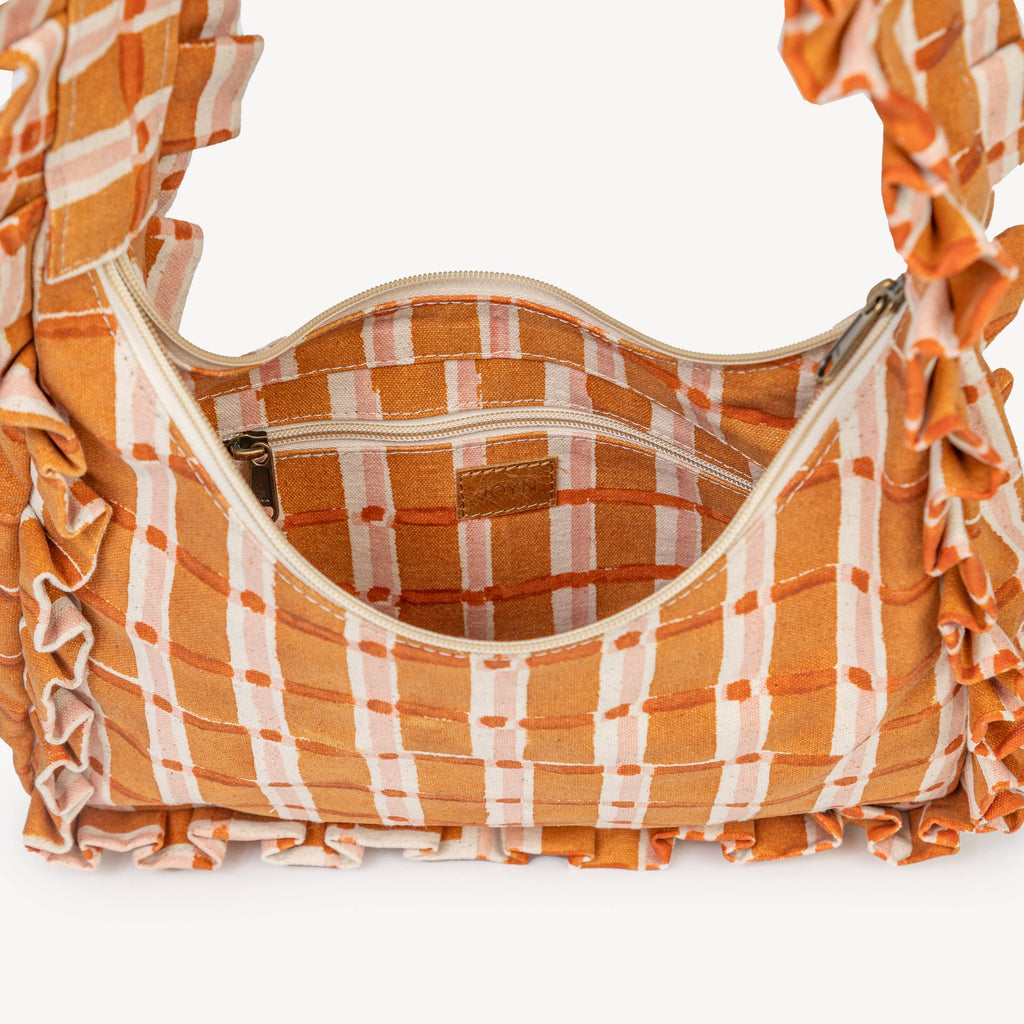 Momo Shoulder Bag - Ember Plaid