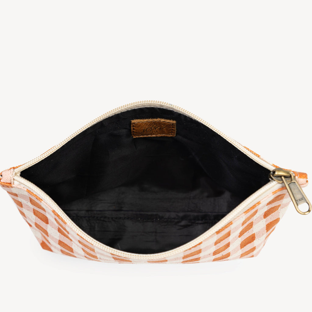 Medium Waterproof Pouch - Harvest Gold Gingham