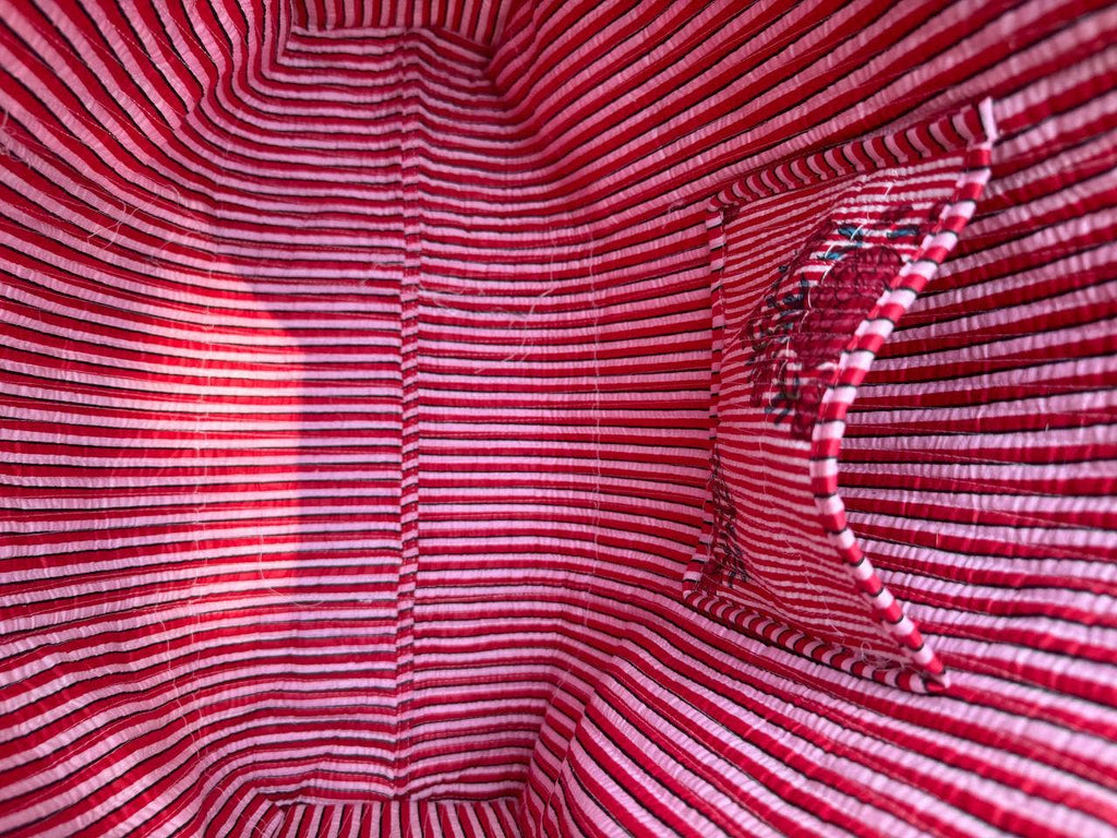 Pink Pure Cotton Handmade Bag Quilted Bag Floral Printed Bag