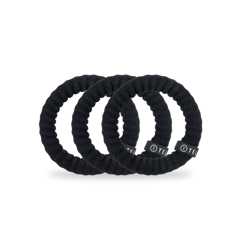 Nylon Hair Ties | Small | Jet Black