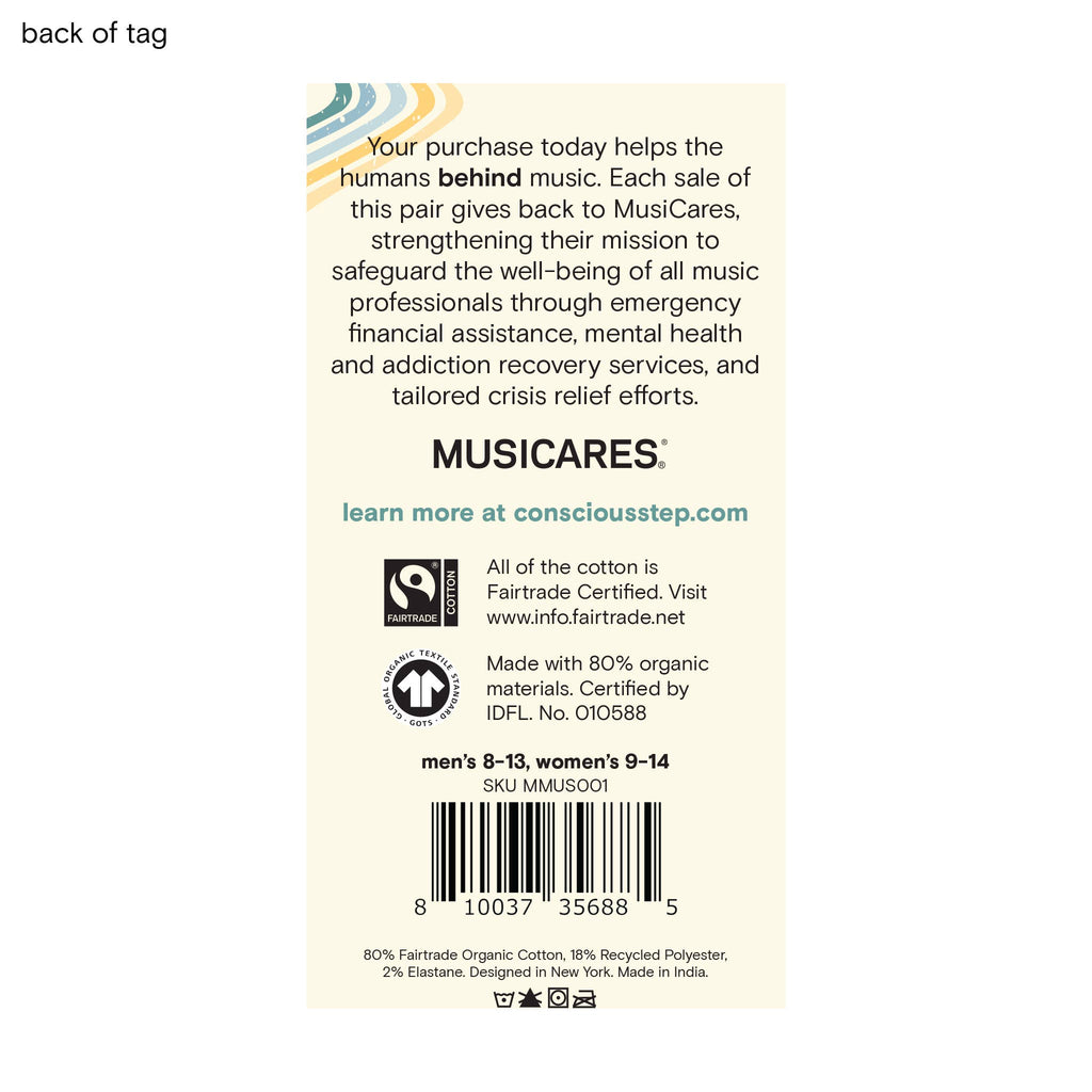 Socks that Support Music (Gray Guitars)