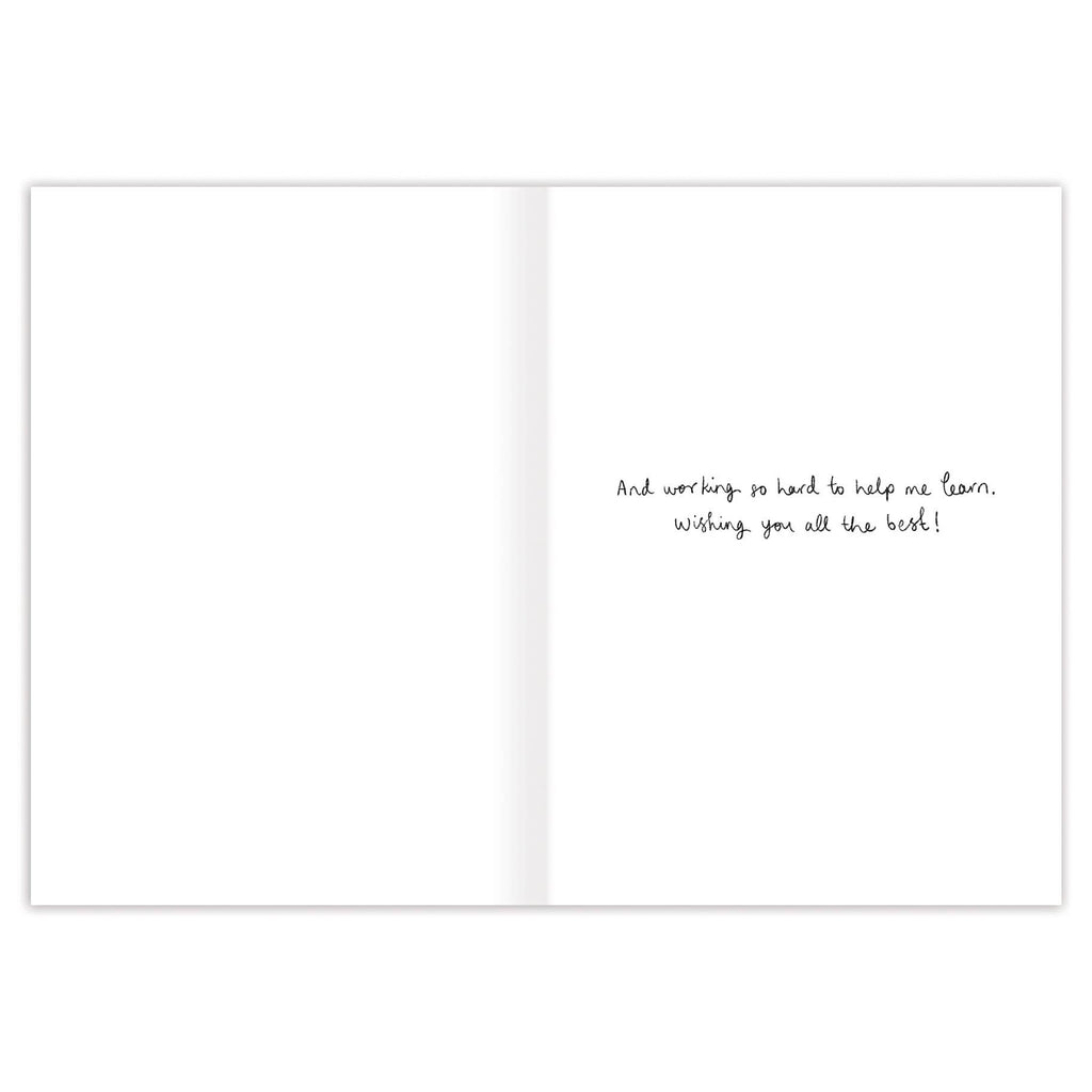 Thank You Teacher Card