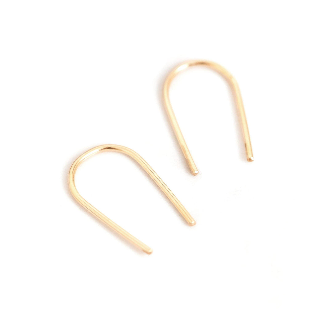 Open Arc Earrings | 14k Gold Fill & Sterling Silver