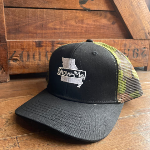 Platte Hat - Grey/Grn/Blk