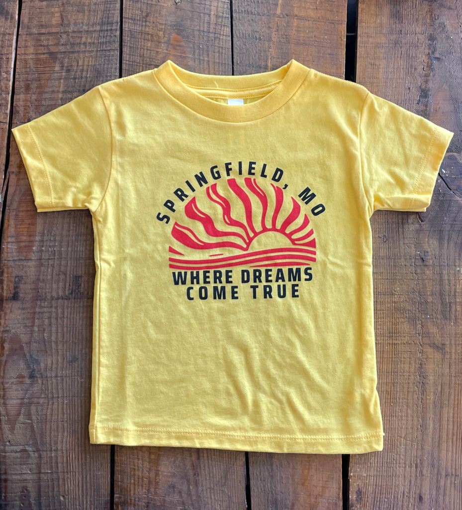 Springfield Dreams Toddler Tee - Gold