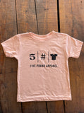 5# Logo Toddler Tee - Peach