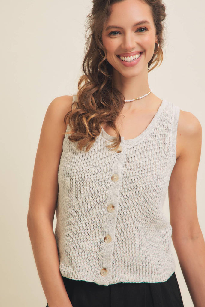 Rib Sweater Tank Top