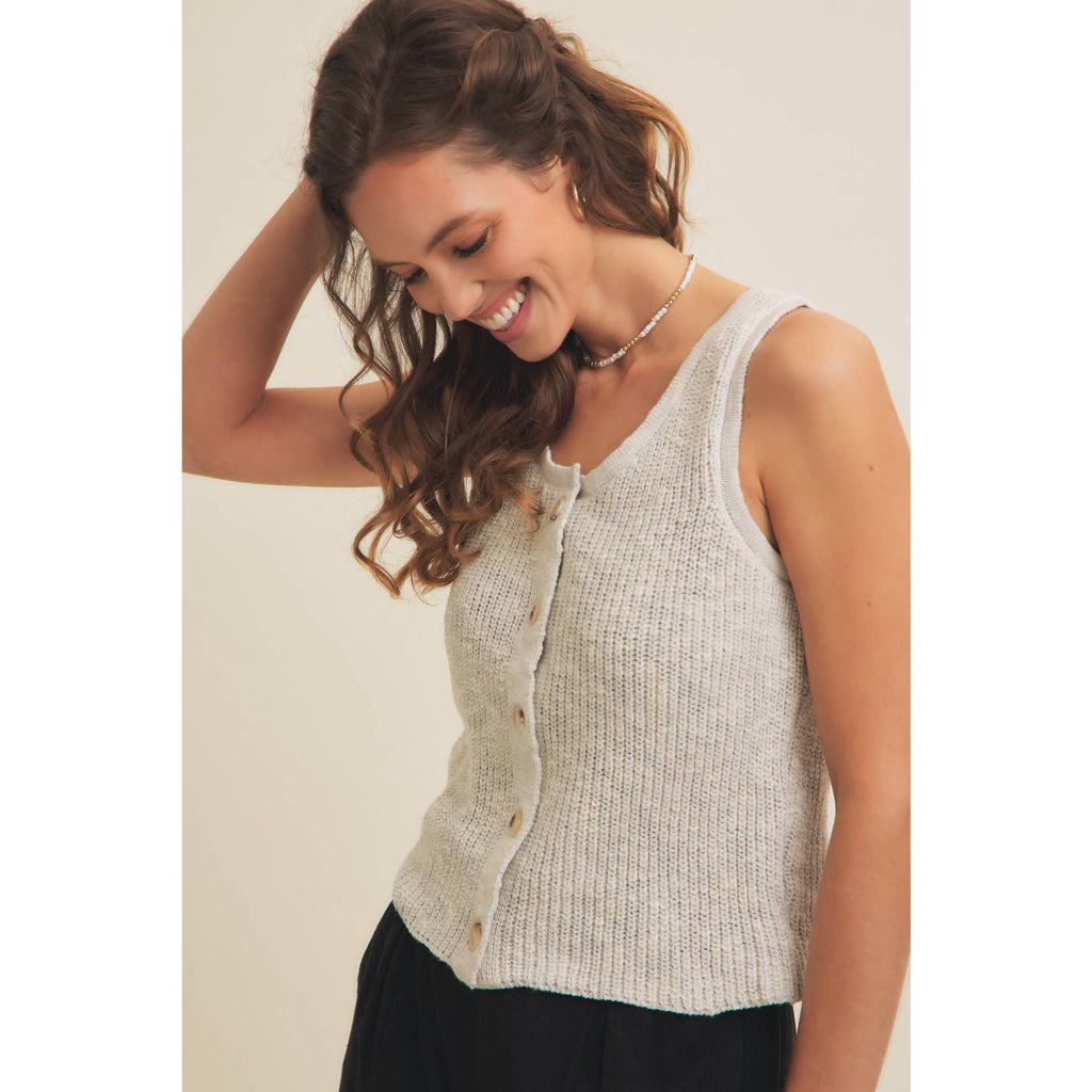 Rib Sweater Tank Top