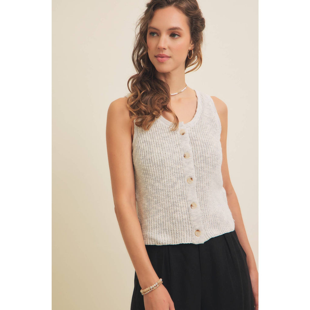 Rib Sweater Tank Top