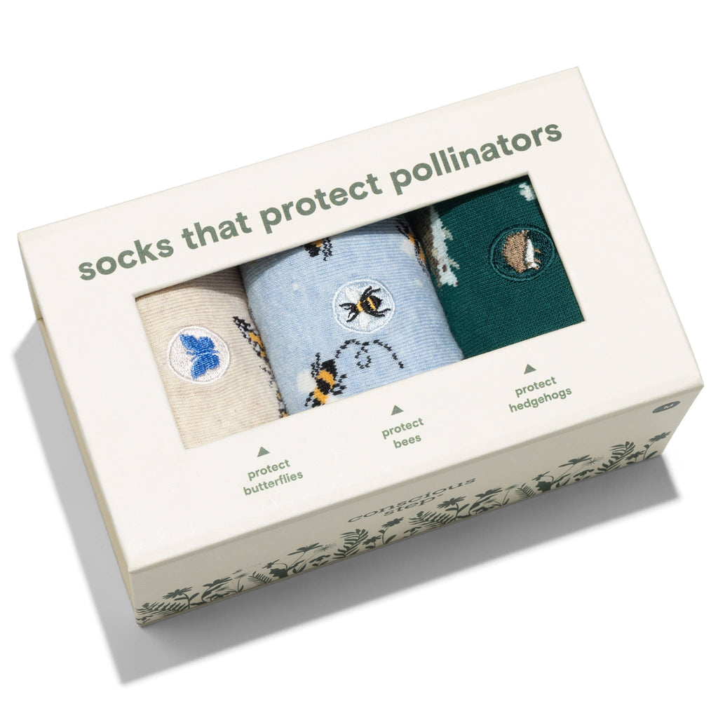 Boxed Set Socks that Protect Pollinators