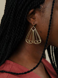 Wire Wing Earrings Gold