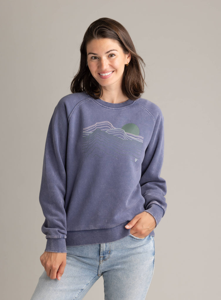 Gabriella Graphic Raglan Crew