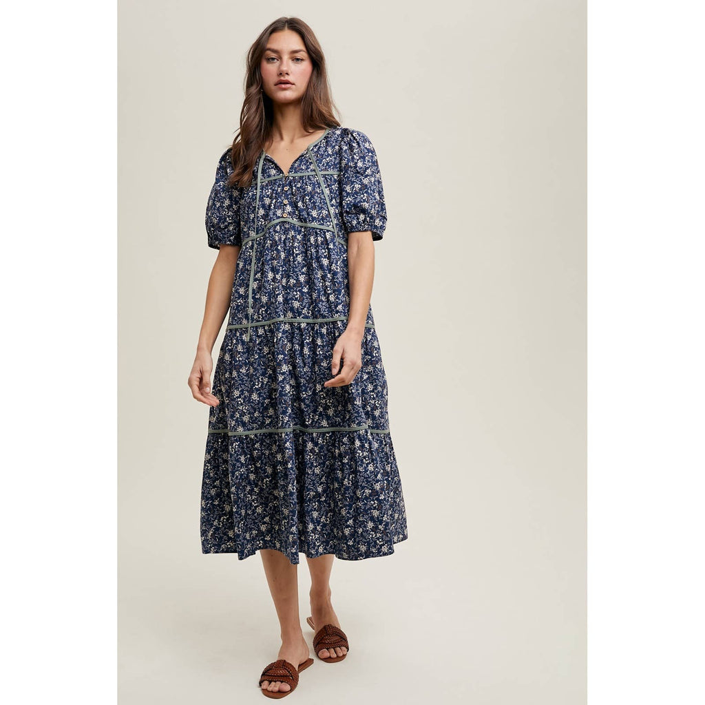 Becky Floral Midi Dress