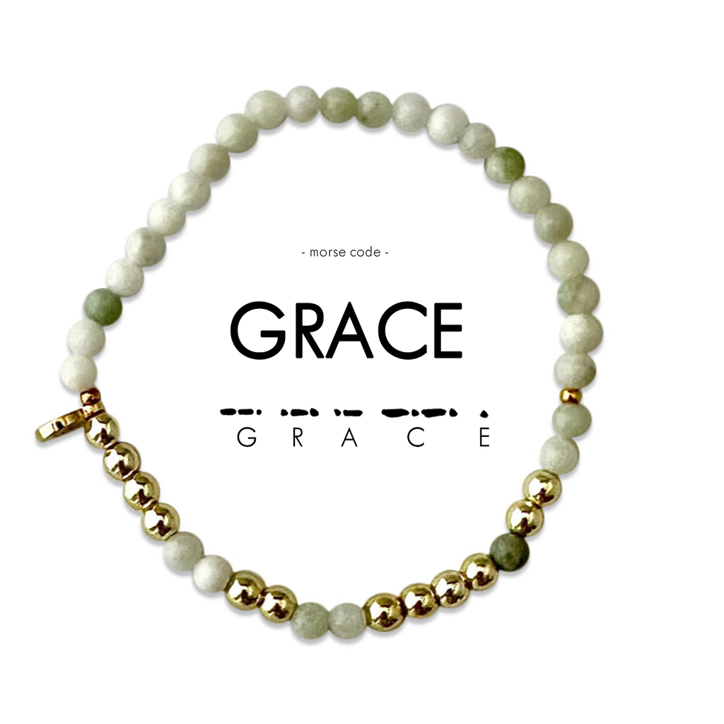 Gold Morse Code Bracelet | GRACE