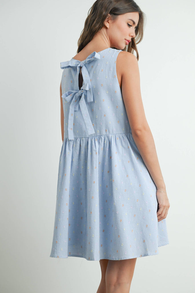 Mini Back Tie Dress