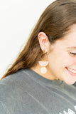 Wren Earrings - Blush & Linen