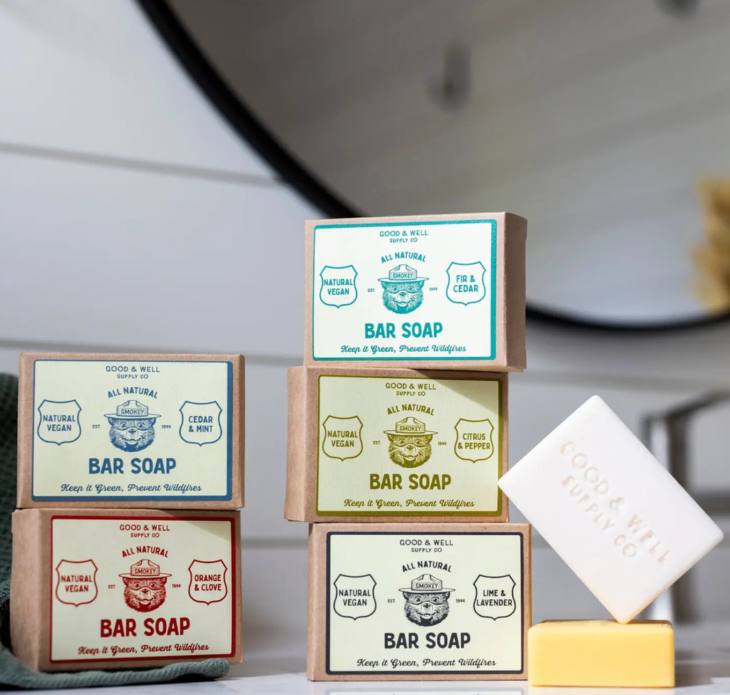 Grapefruit & Cedar Smokey Bear Bar Soap