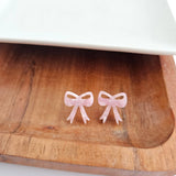 Bow Studs - Pink