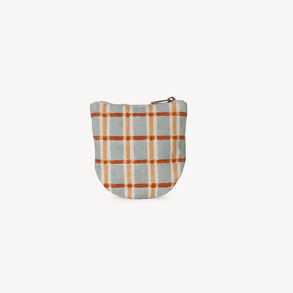 Half Moon Pouch - Powder Plaid